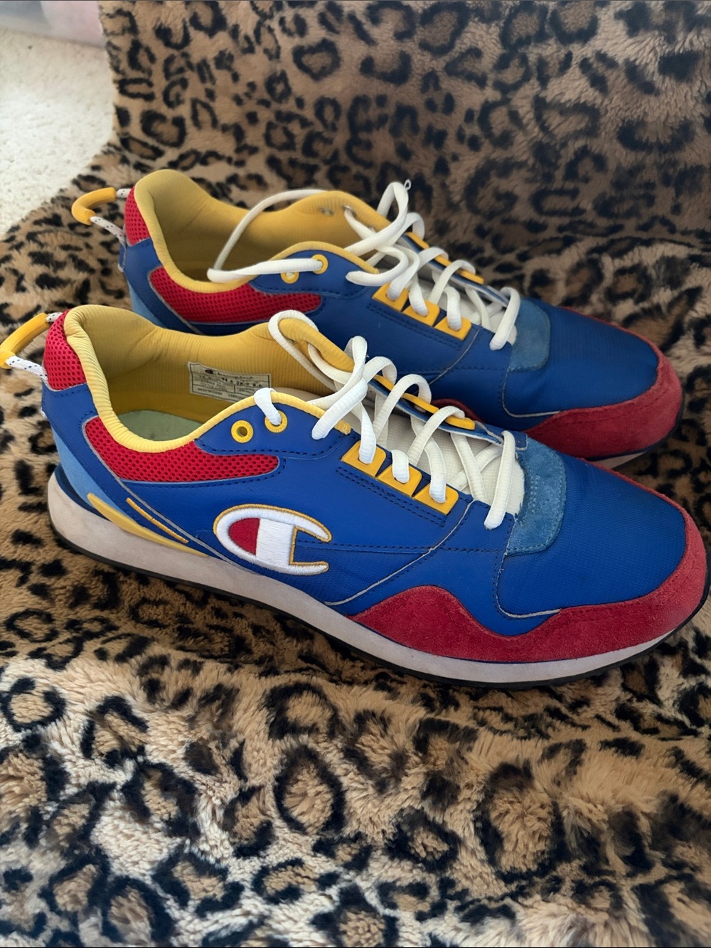 Champion Men’s Colorblock Runner Sneakers - Blue/Red/Yellow